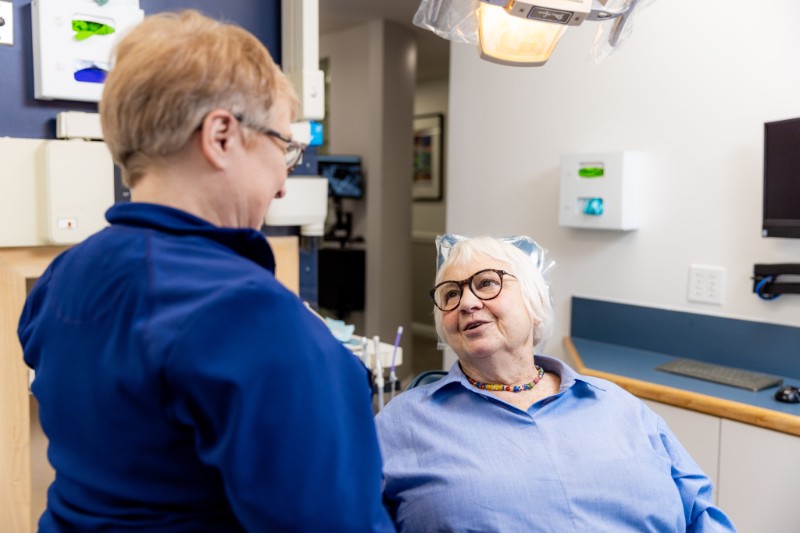 Detroit Root Canal Patient model being seen during a consultation